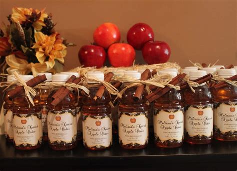 fall themed wedding shower favors